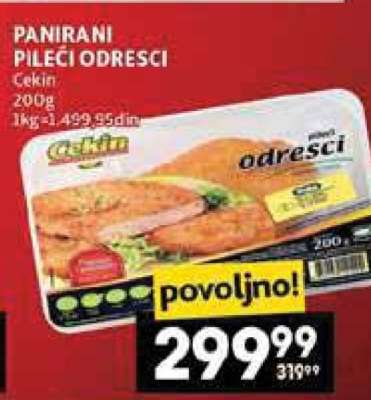 Panirani pileći odresci