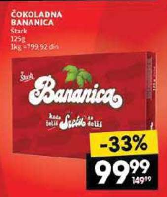 ČOKOLADNA BANANICA