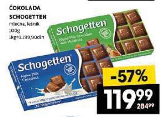 Čokolada Schogetten
