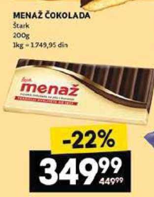 Menaž čokolada
