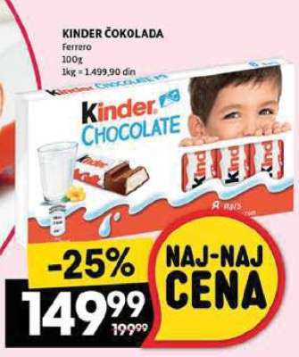 Kinder Čokolada