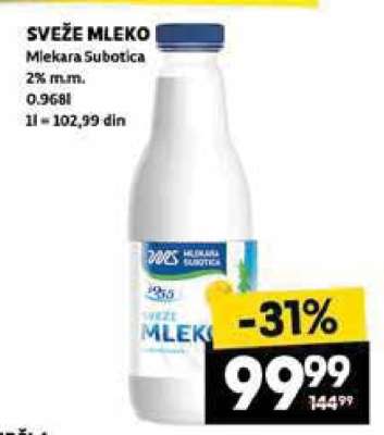 sveže mleko