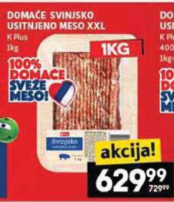 DOMAĆE SVINJSKO USITNJENO MESO XXL