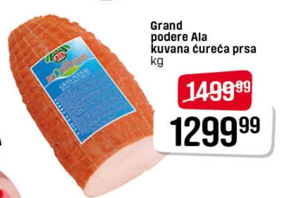 Grand podere Ala kuvana ćureća prsa