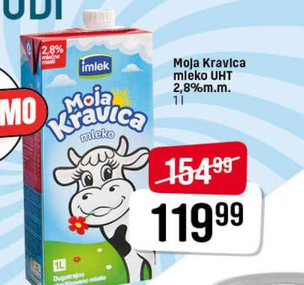 Moja Kravica mleko UHT 2,8 % m.m.