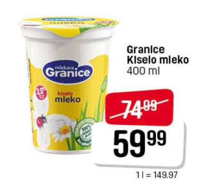 Granice kiselo mleko