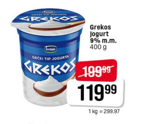 Grekos Jogurt 9% m.m.