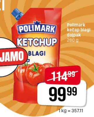 Polimark kečap blagi doypak