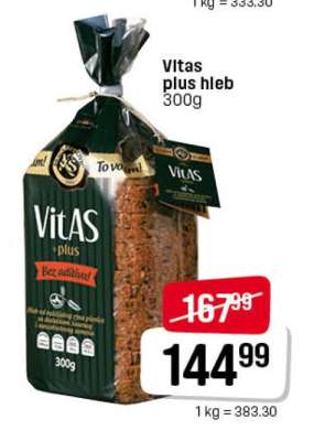 Vitas plus hleb 300g