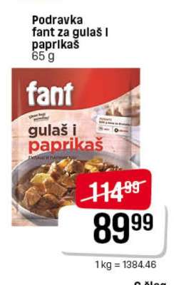 Podravka fant za gulaš i paprikaš