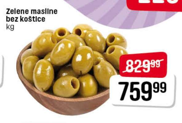 Zelene masline bez koštice