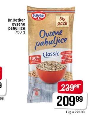 Dr. Oetker ovsene pahuljice