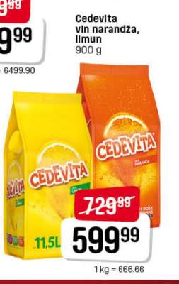 Cedevita vitamin narandža, limun 900g