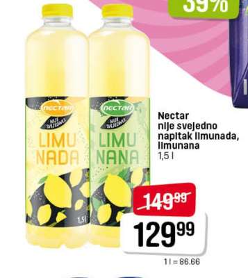 Nectar nije svejedno napitak limunada, limunana