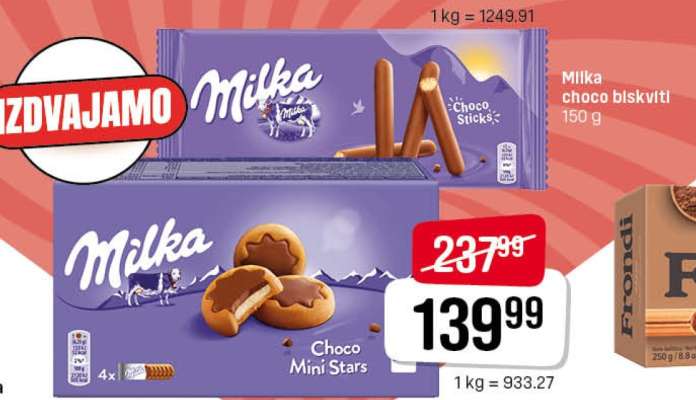 MILKA CHOCO MINI STARS