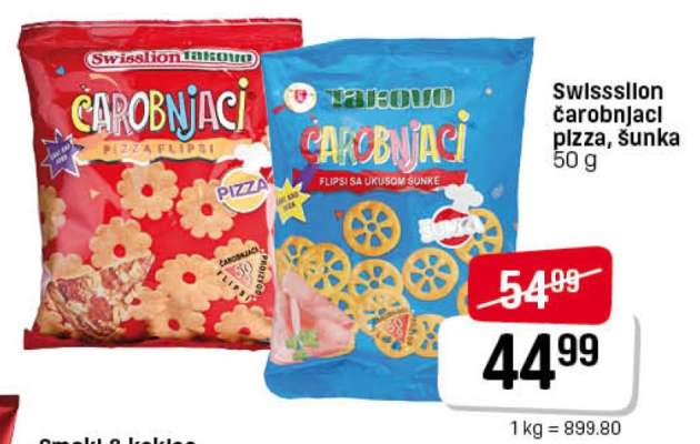 Swisslion Čarobnjaci pizza, šunka 50 g