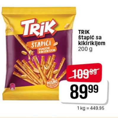 TRIK štapići sa kikirikijem