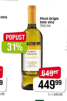 Pinot Grigio belo vino