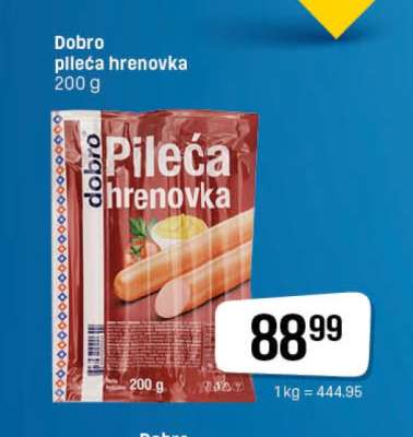 Dobro Pileća hrenovka