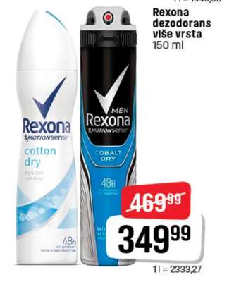 Rexona dezodorans više vrsta