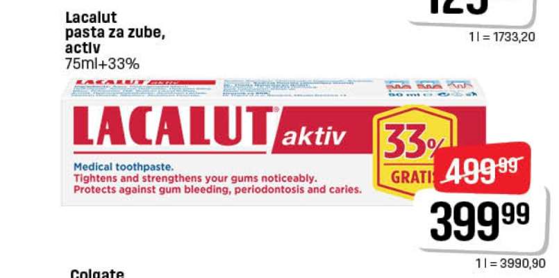 Lacalut pasta za zube, activ