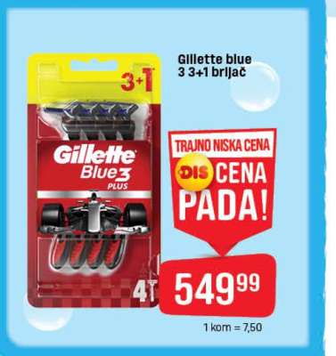 Gillette Blue 3 3+1 brijač