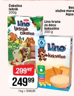 Čokolino lešnik 200g