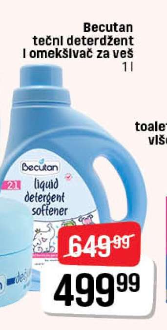 Becutan tečni deterdžent i omekšivač za veš