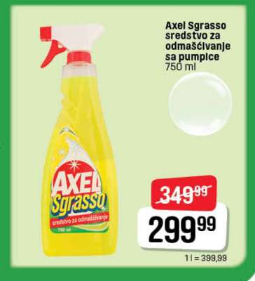 Axel Sgrasso sredstvo za odmašćivanje sa pumpice