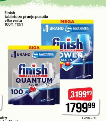 Finish Tablete za pranje posuđa