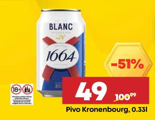 Pivo Kronenbourg 0.33l