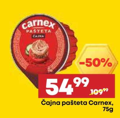Čajna pašteta Carnex 75g
