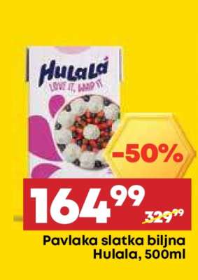 Pavlaka slatka biljna Hulala, 500ml