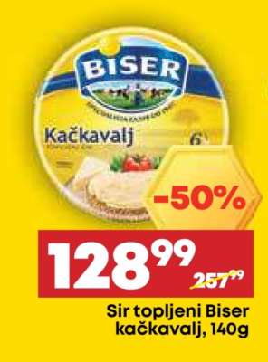 Sir topljeni Biser kačkavalj , 140g