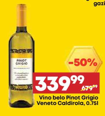 Vino belo Pinot Grigio Veneto Caldirola 0.75L