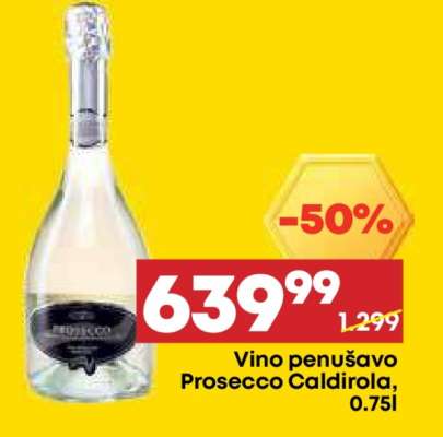 Vino penušavo Prosecco Caldirola 0,75l