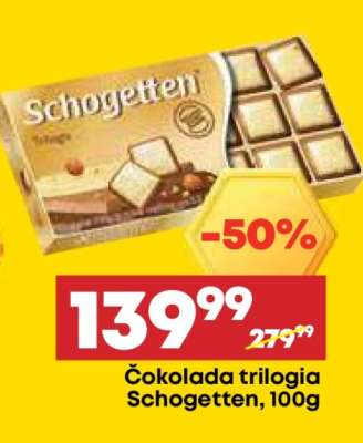 Čokolada trilogia Schogetten 100g