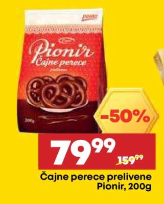 Čajne perece prelivene Pionir 200g