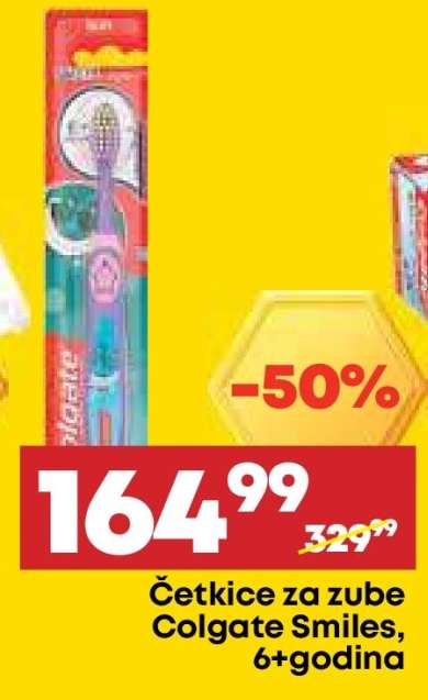 Četkice za zube Colgate Smiles, 6+ godina