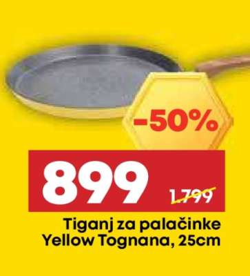 Tiganj za palačinke Yellow Tognana, 25cm