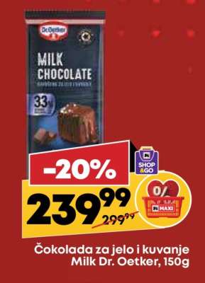 Milk Dr. Oetker, 150g
