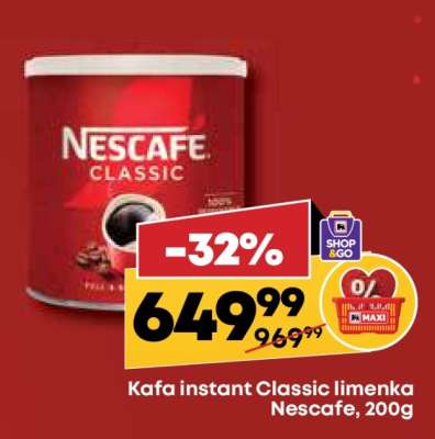 Kafa instant Classic Limenka Nescafe 200g