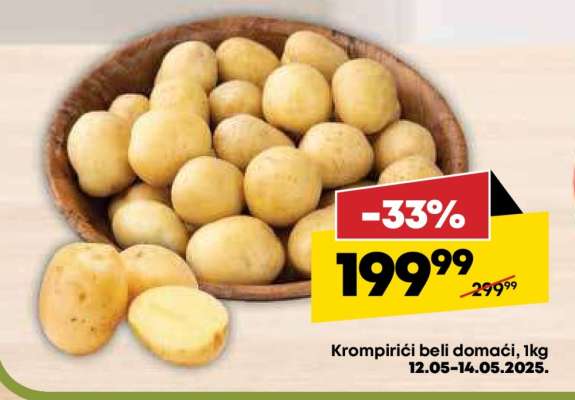 Krompirići beli domaći 1kg