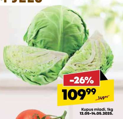 Kupus mladi 1kg