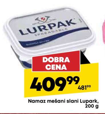 Namaz mešani slani Lupark, 200 g