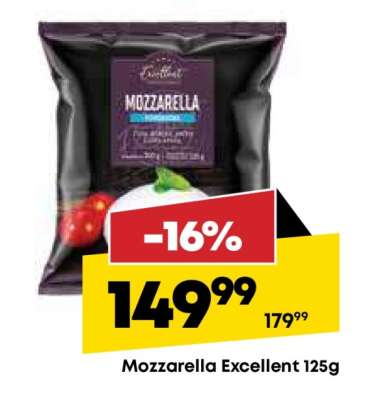 Mozzarella Excellent, 125g