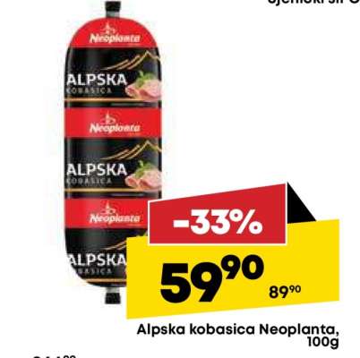 Alpska kobasica Neoplanta, 100g