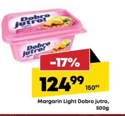 Margarin light Dobro Jutro 500g