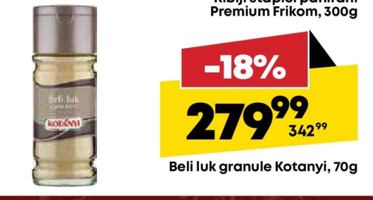 Beli luk granule Kotanyi , 70g