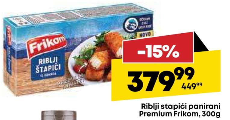 Riblji štapići panirani premium Frikom 300g